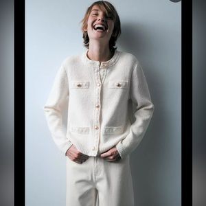 H&M Textured Knit Cardigan